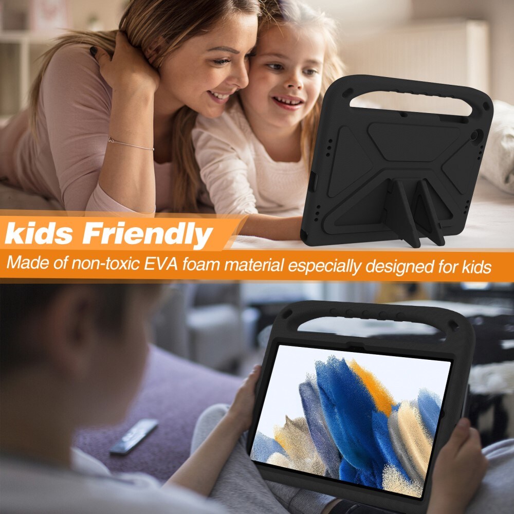 Samsung Galaxy Tab A9 Plus Stødsikkert cover/etui med håndtag - Perfekt til børn, Sort