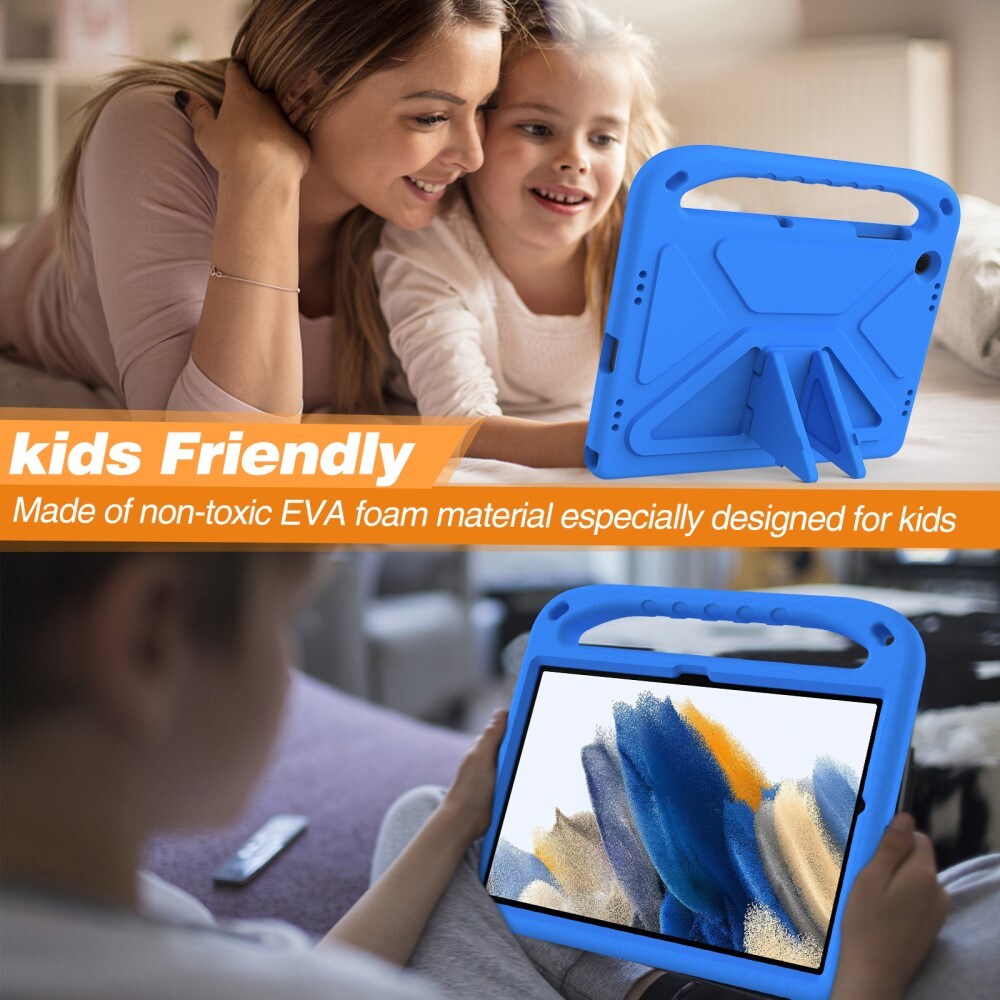 Samsung Galaxy Tab A9 Plus Stødsikkert cover/etui med håndtag - Perfekt til børn, Blå
