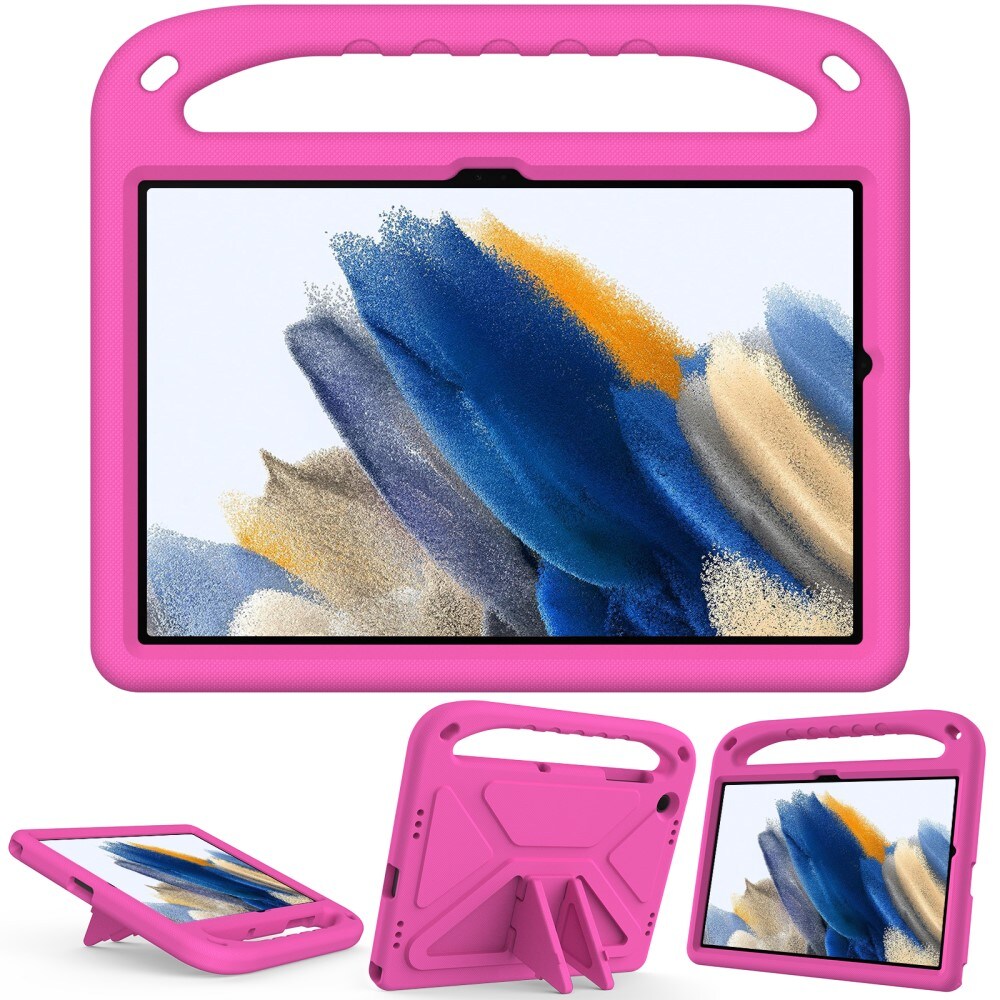 Samsung Galaxy Tab A9 Plus Stødsikkert cover/etui med håndtag - Perfekt til børn, Lyserød