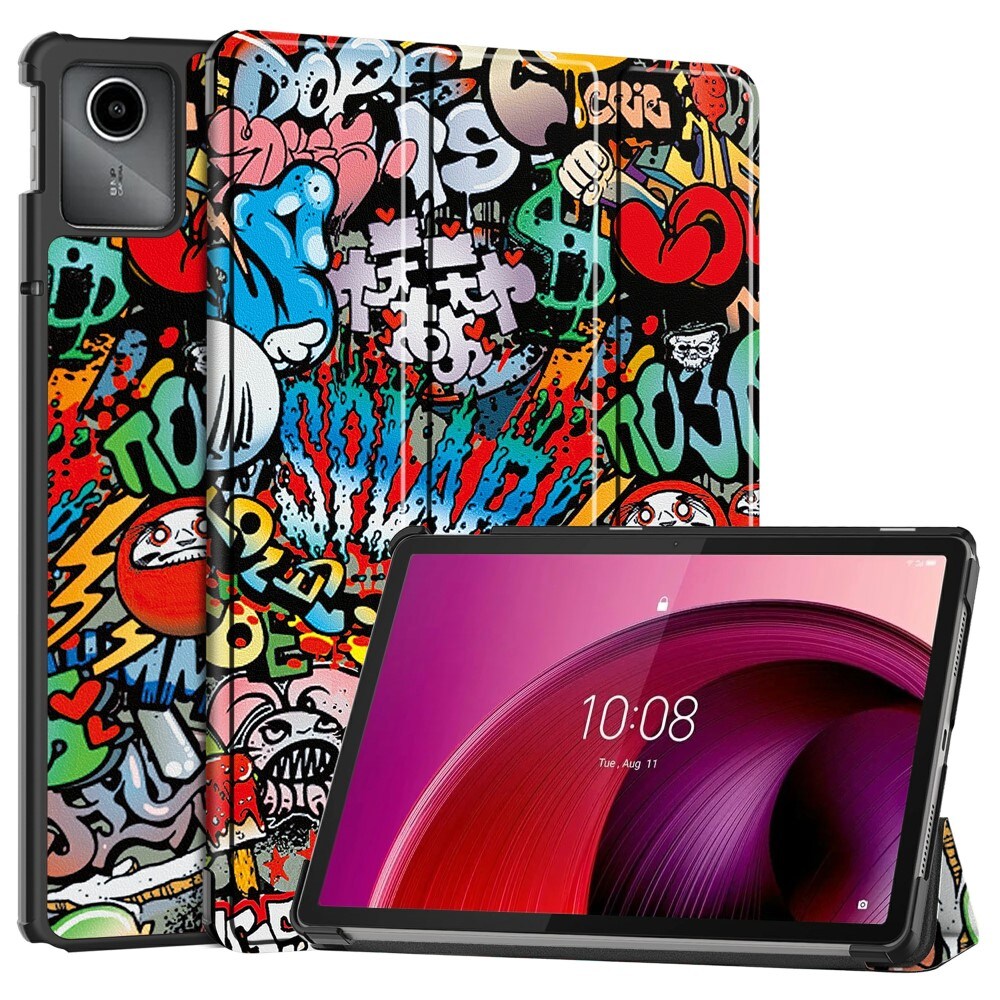  Lenovo Tab M11 Tri-Fold etui, Graffiti