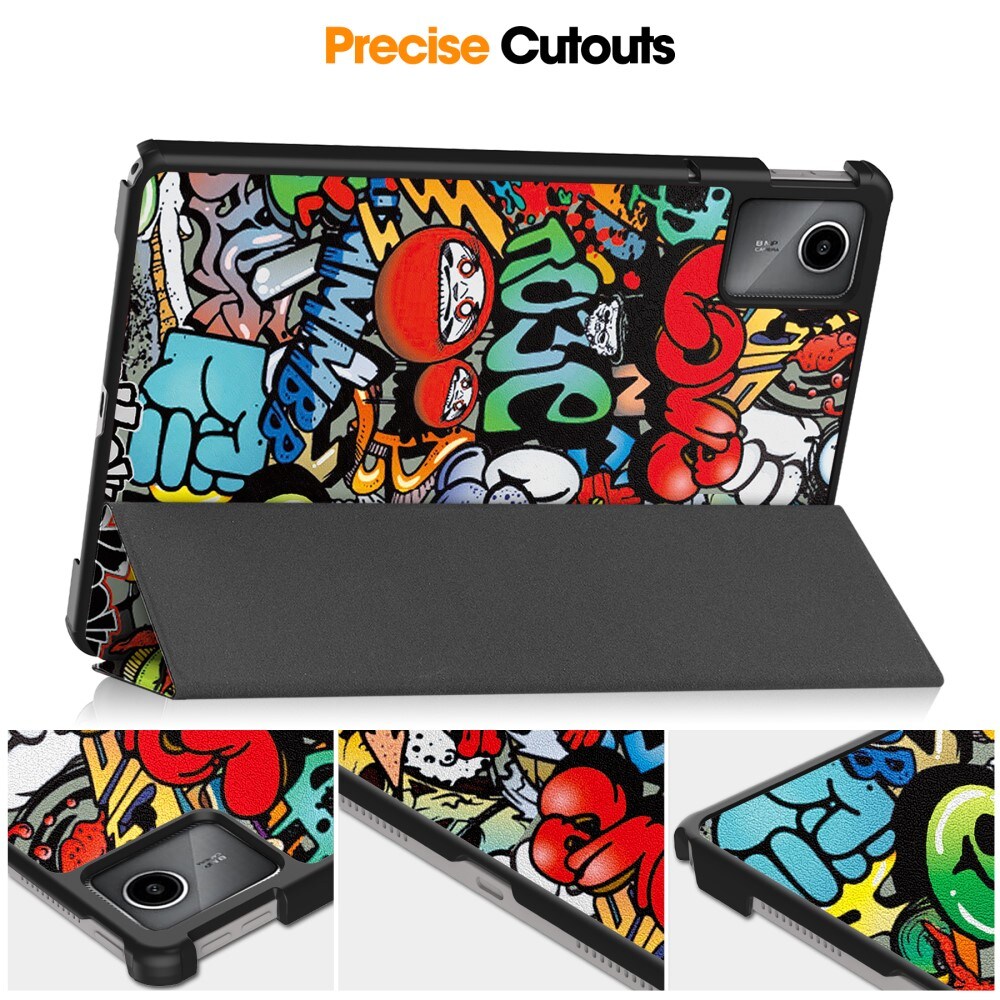  Lenovo Tab M11 Tri-Fold etui, Graffiti
