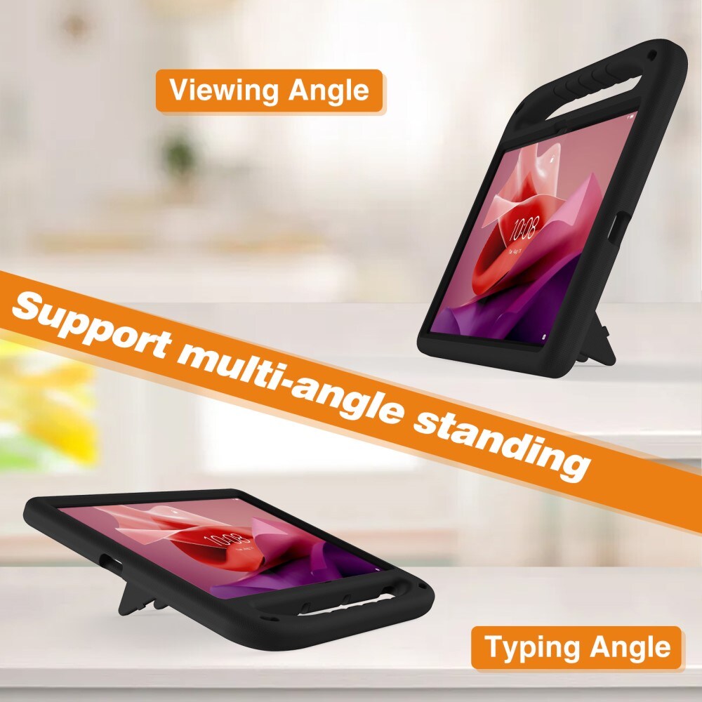  Lenovo Tab P12 Stødsikkert cover/etui med håndtag - Perfekt til børn, Sort