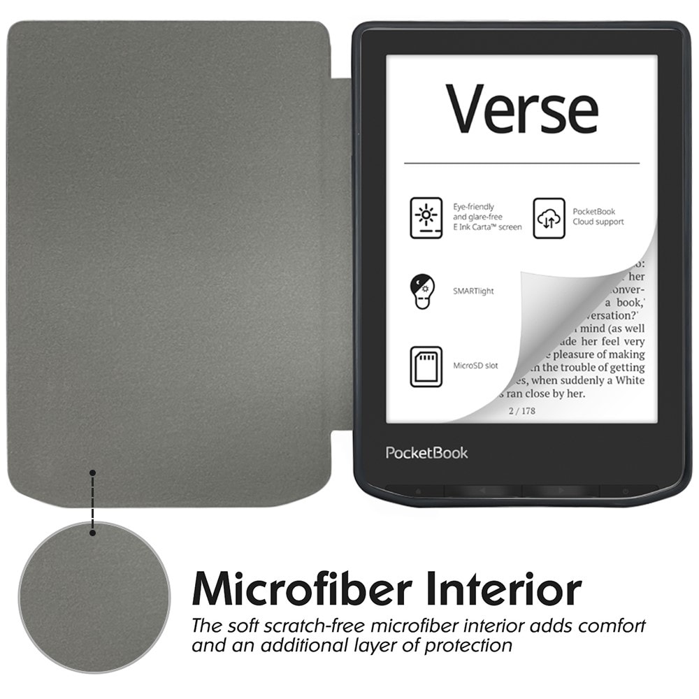 PocketBook Verse Pro Beskyttende etui, Sort