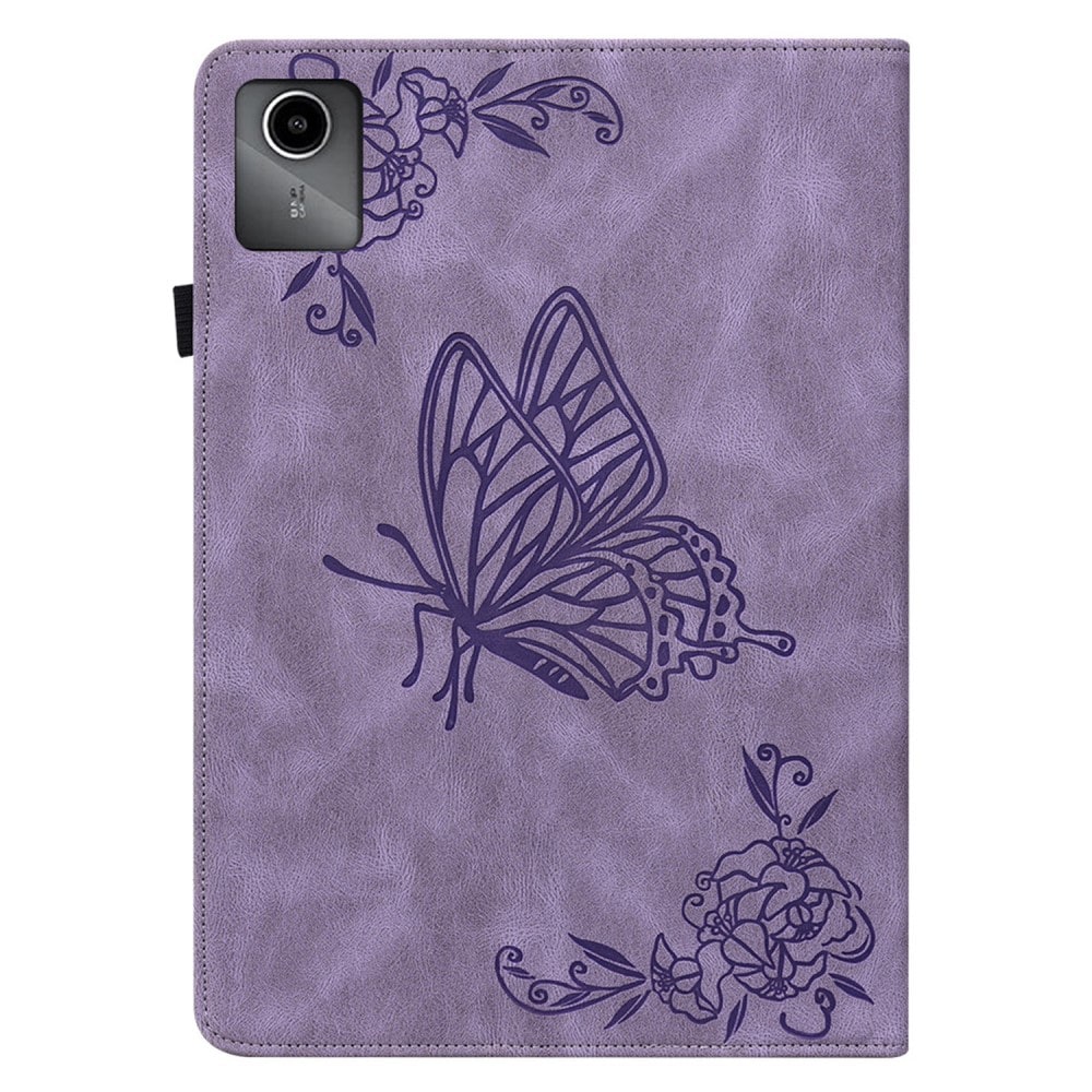  Lenovo Tab M11 Etui med sommerfugle, Lilla