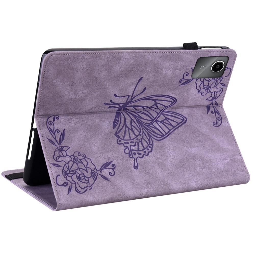  Lenovo Tab M11 Etui med sommerfugle, Lilla