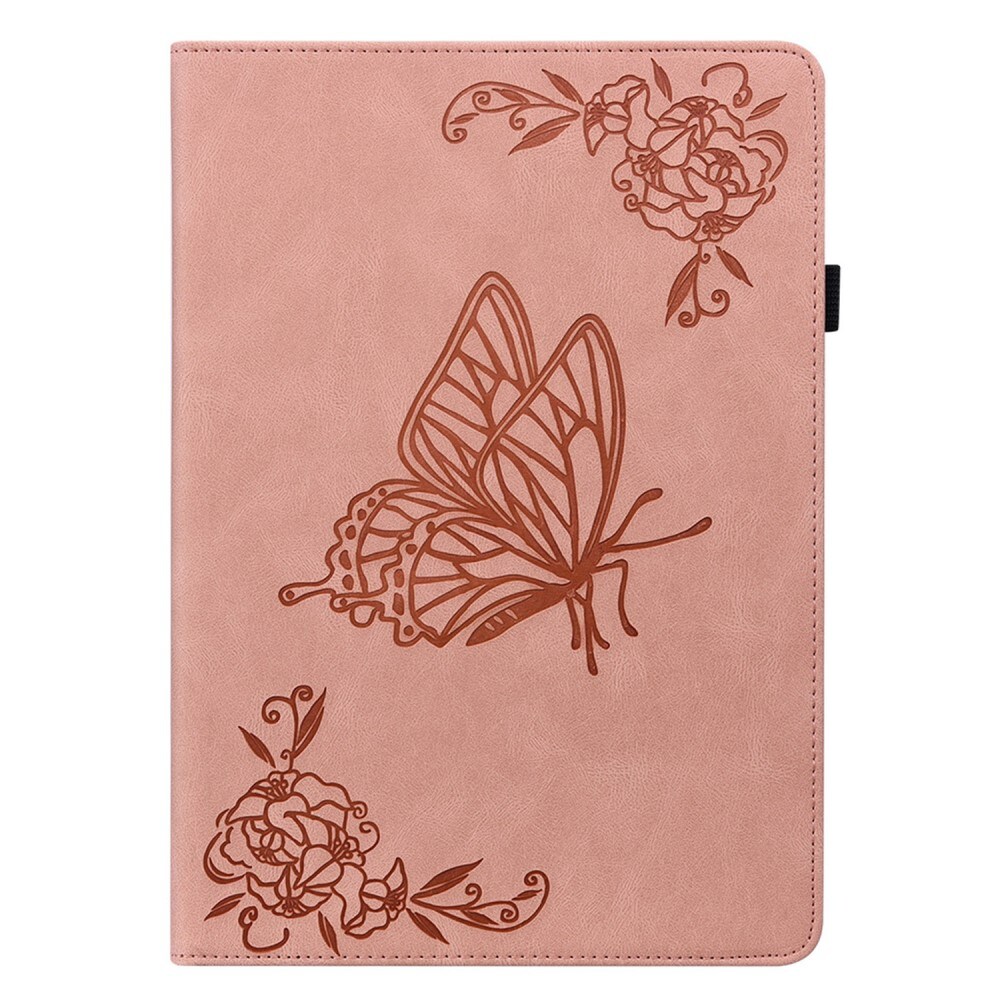  Lenovo Tab M11 Etui med sommerfugle, Lyserød