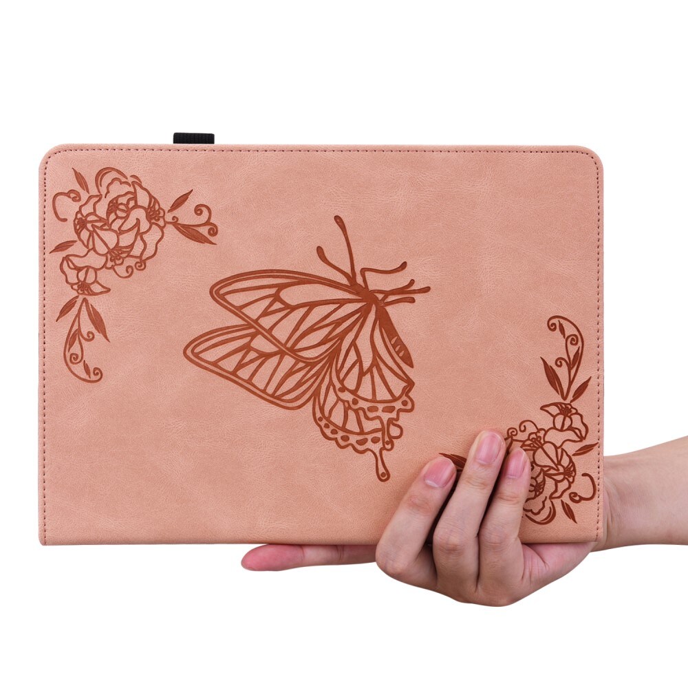  Lenovo Tab M11 Etui med sommerfugle, Lyserød