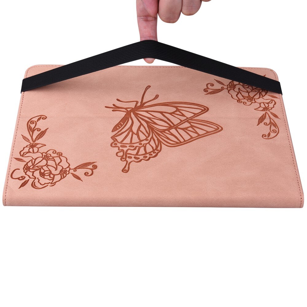  Lenovo Tab M11 Etui med sommerfugle, Lyserød