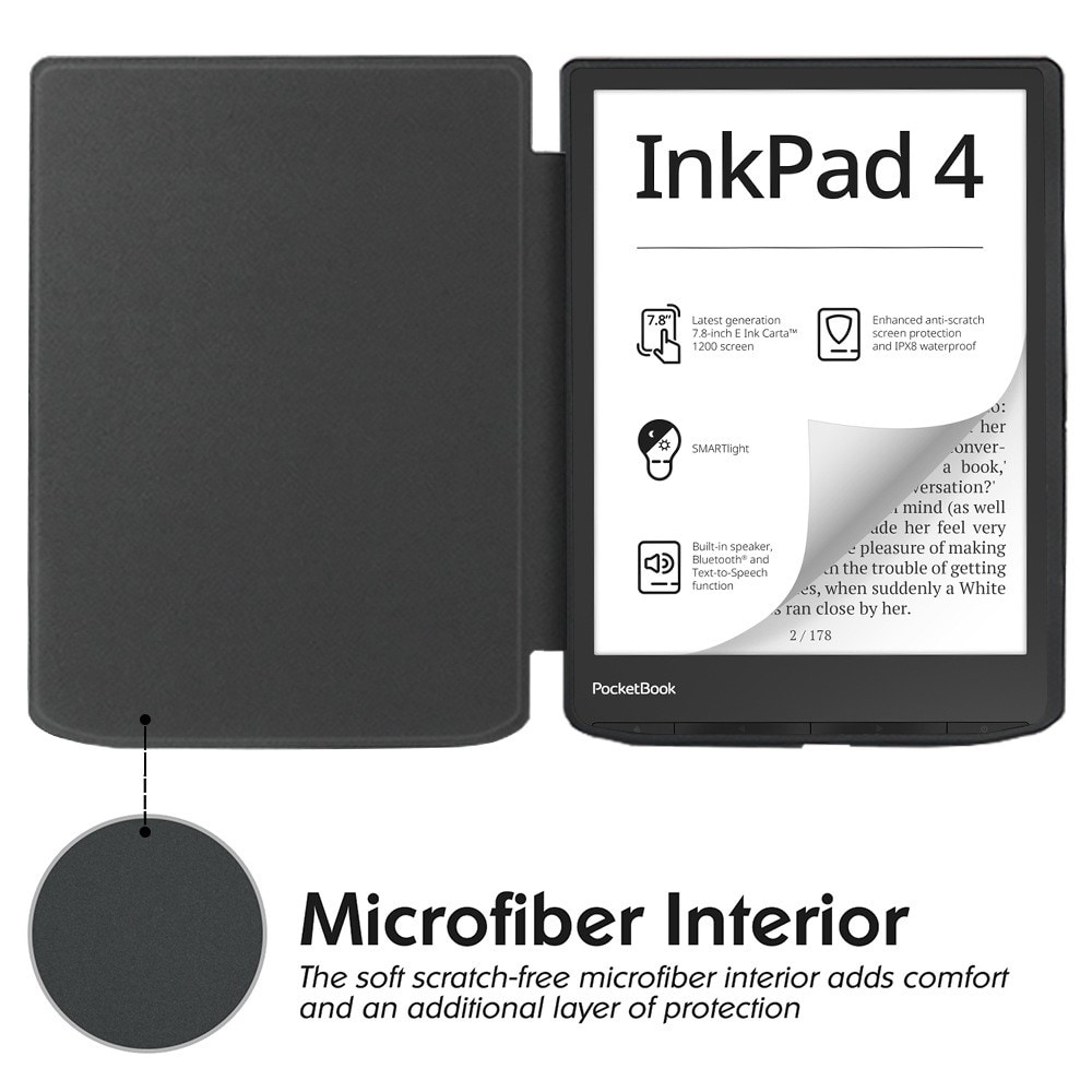 PocketBook InkPad Color 3 Beskyttende etui, Sort