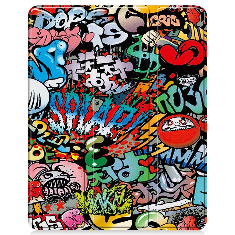 Apple iPad Air 13 (2024) Tri-Fold etui, Graffiti