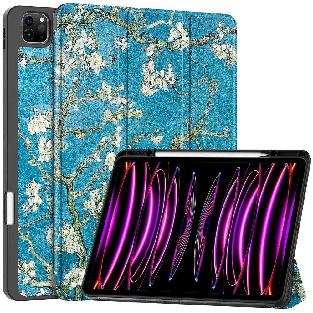 Apple iPad Air 13 (2024) Tri-Fold etui, Kirsebærblomster