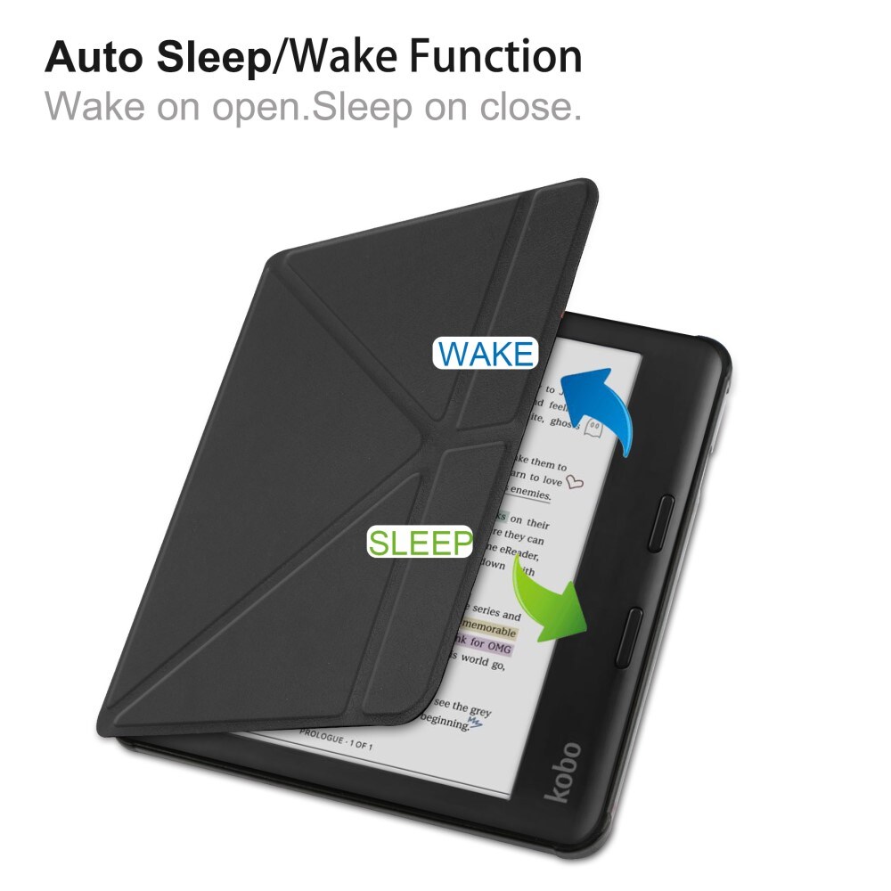 Kobo Libra Colour Etui med ståfunktion, Sort