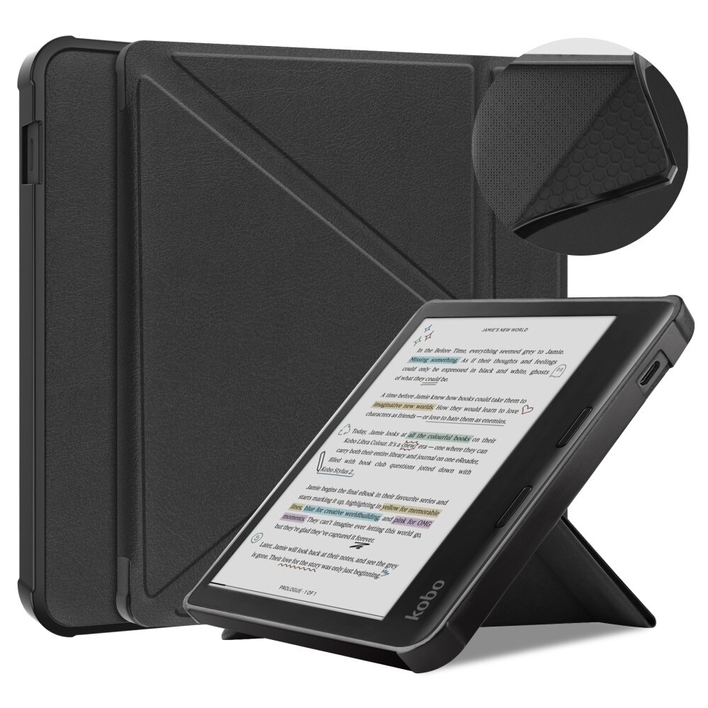 Kobo Libra Colour Etui med ståfunktion, Sort