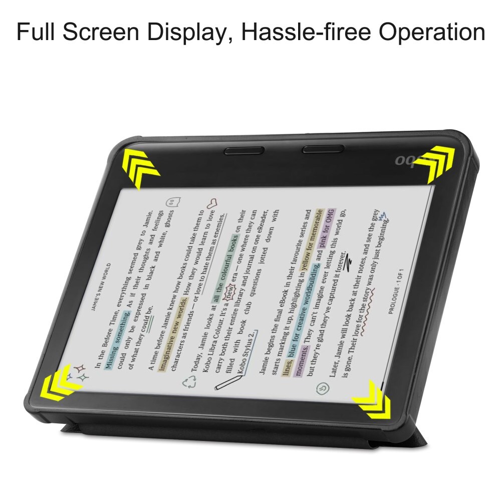 Kobo Libra Colour Etui med ståfunktion, Sort