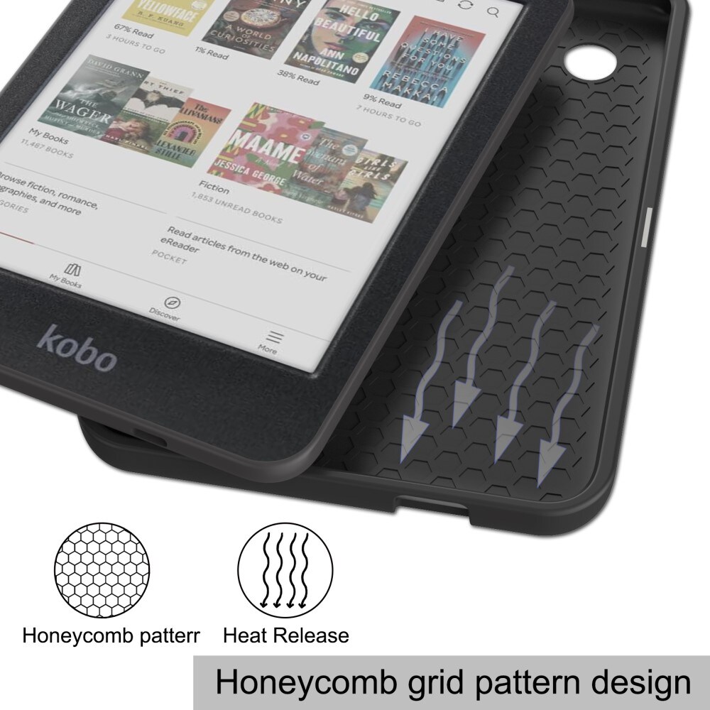 Kobo Clara Colour Beskyttende etui, Sort