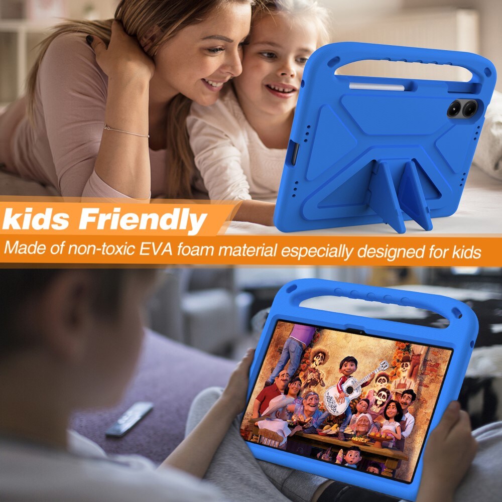 Xiaomi Redmi Pad Pro Stødsikkert cover/etui med håndtag - Perfekt til børn, Blå