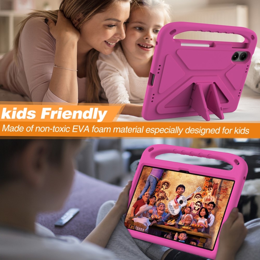 Xiaomi Redmi Pad Pro Stødsikkert cover/etui med håndtag - Perfekt til børn, Lyserød