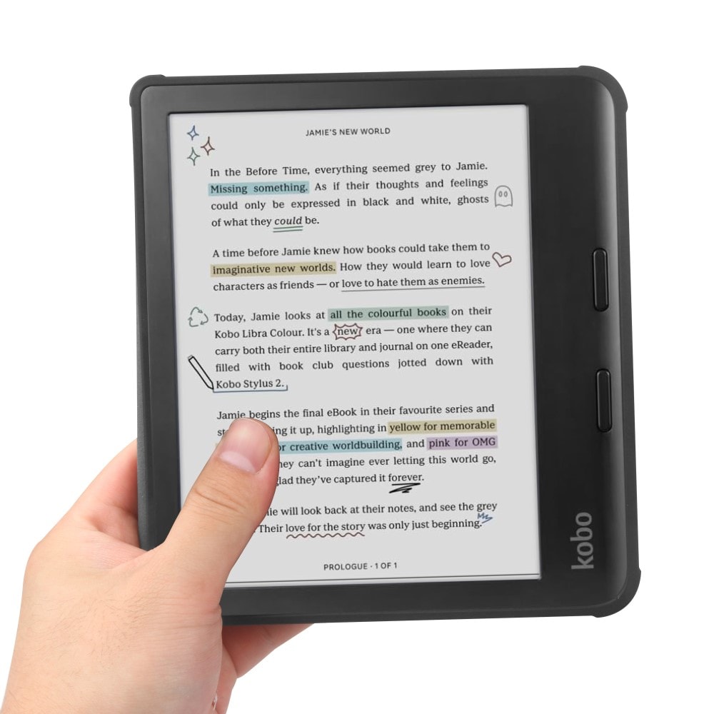 Kobo Libra Colour Beskyttende etui, Sort