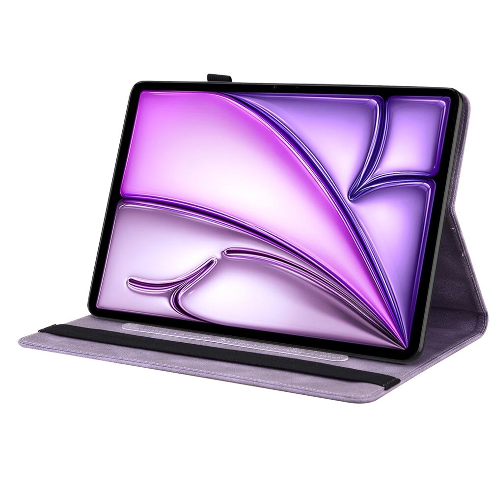 Apple iPad Air 11 7th Gen (2025) Etui med sommerfugle, Lilla