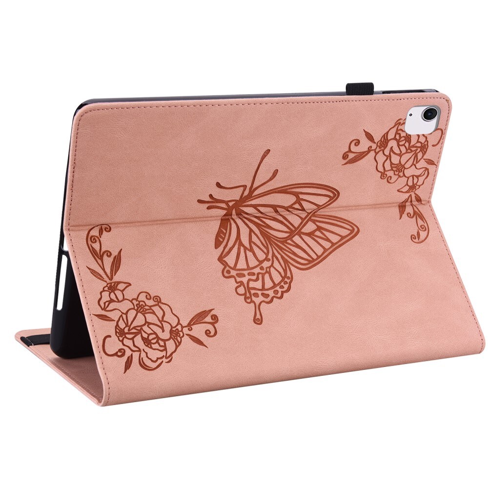 Apple iPad Air 11 7th Gen (2025) Etui med sommerfugle, Lyserød