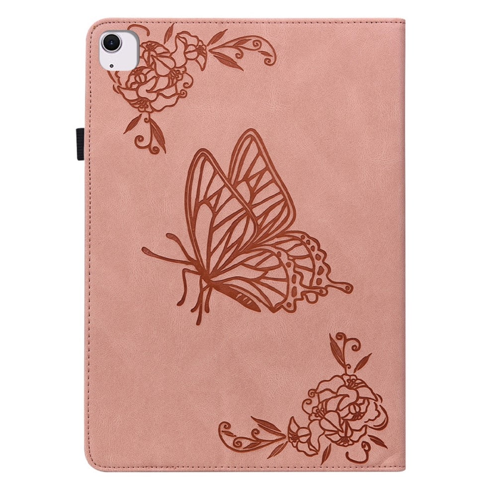 Apple iPad Air 11 7th Gen (2025) Etui med sommerfugle, Lyserød