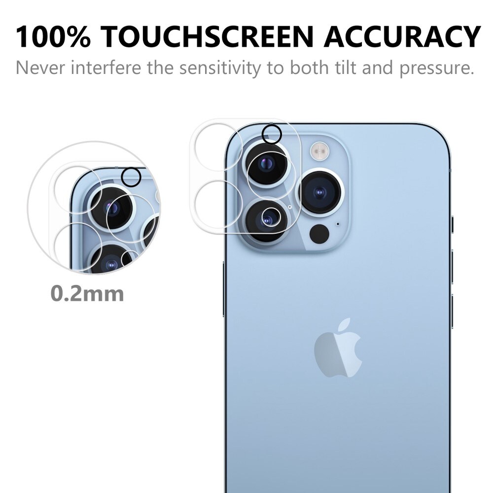 iPhone 14 Pro Linsebeskyttelse i hærdet glas