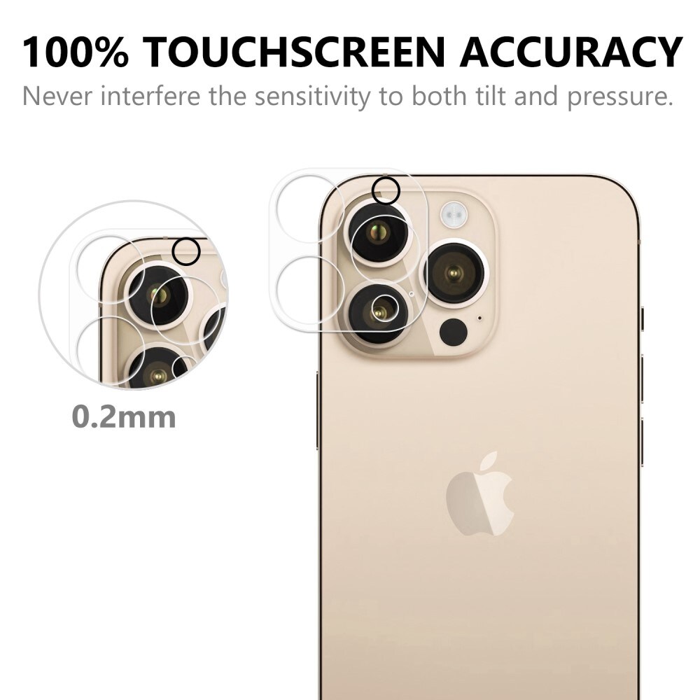 iPhone 14 Pro Max Linsebeskyttelse i hærdet glas