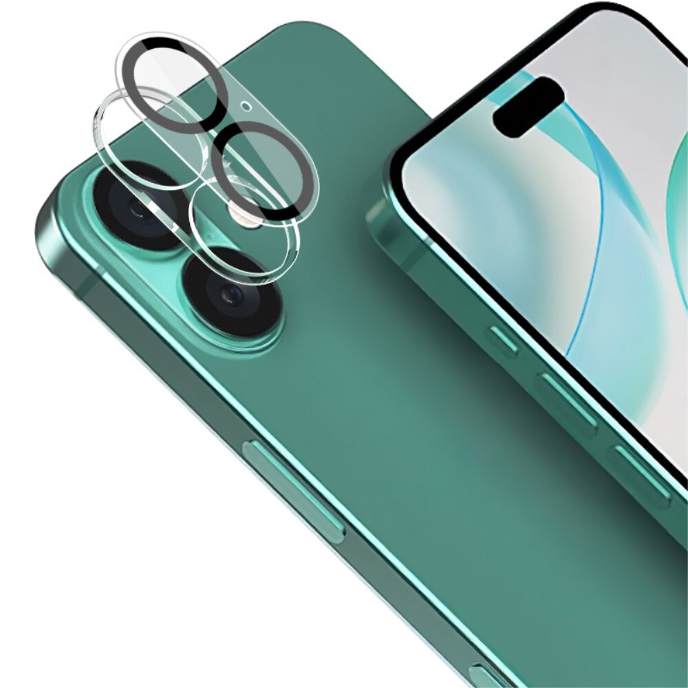 iPhone 16 Plus Kamerabeskyttelse i glas, Gennemsigtig