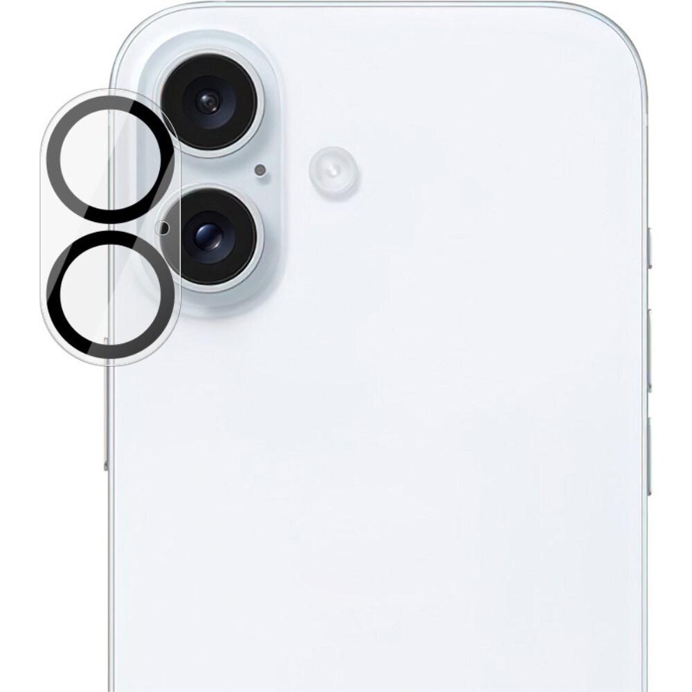 iPhone 16 Plus Kamerabeskyttelse i glas, Gennemsigtig