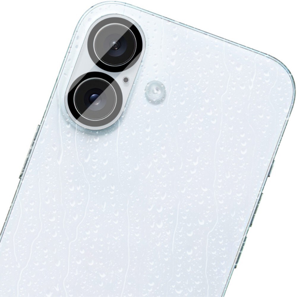 iPhone 16 Plus Kamerabeskyttelse i glas, Gennemsigtig
