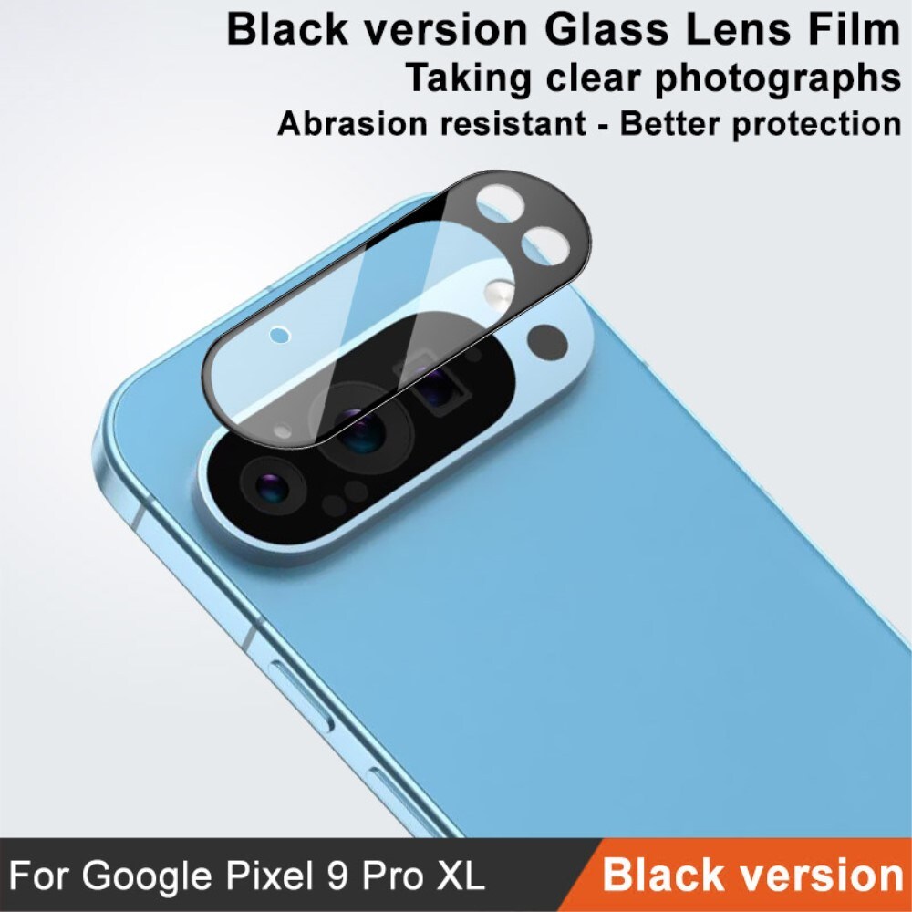 Google Pixel 9 Pro XL Kamerabeskyttelse i glas, Sort
