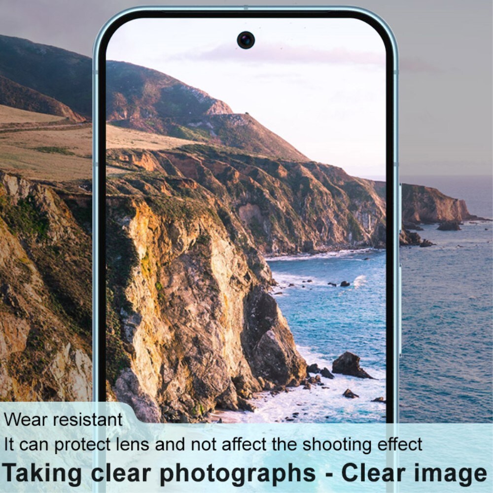 Google Pixel 9 Pro Kamerabeskyttelse i glas, Sort