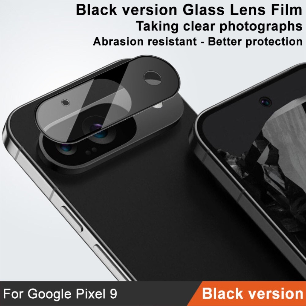 Google Pixel 9 Kamerabeskyttelse i glas, Sort