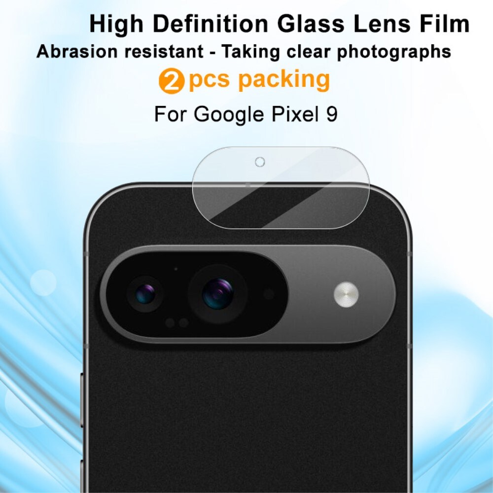 Google Pixel 9 2-pak linsebeskyttere i glas