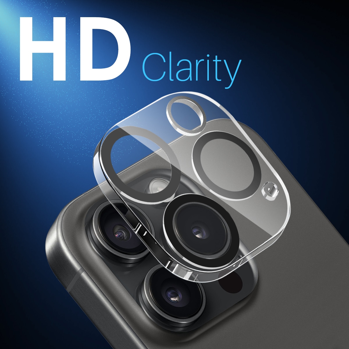 iPhone 15 Pro 2-pak kamera beskyttelsesglas i hærdet glas