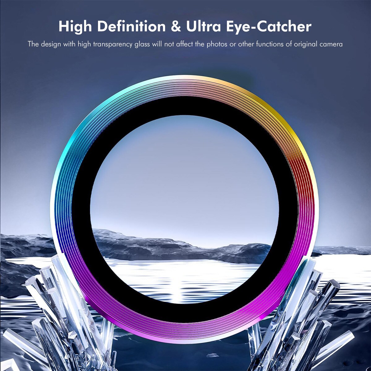 Samsung Galaxy A16 Linsebeskytter i glas og aluminium, Sort