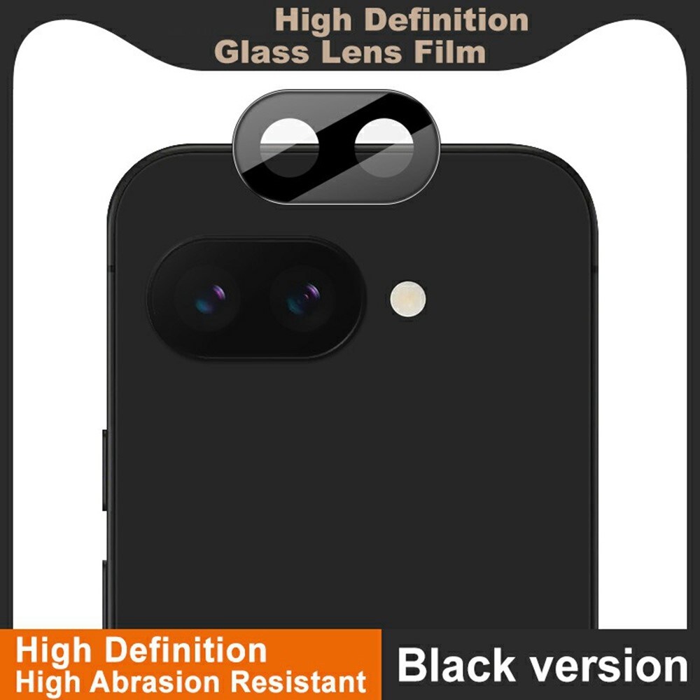 Google Pixel 9a Kamerabeskyttelse i glas, Sort