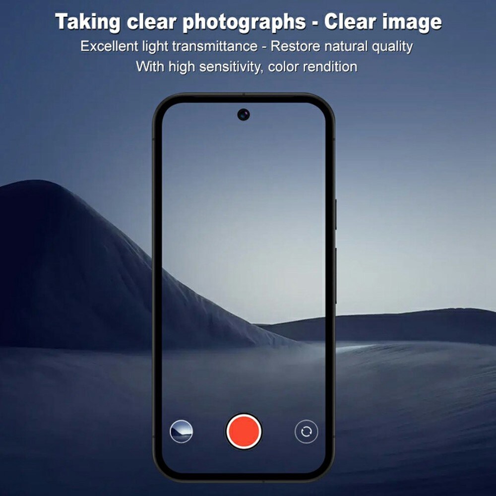 Google Pixel 9a Kamerabeskyttelse i glas, Sort