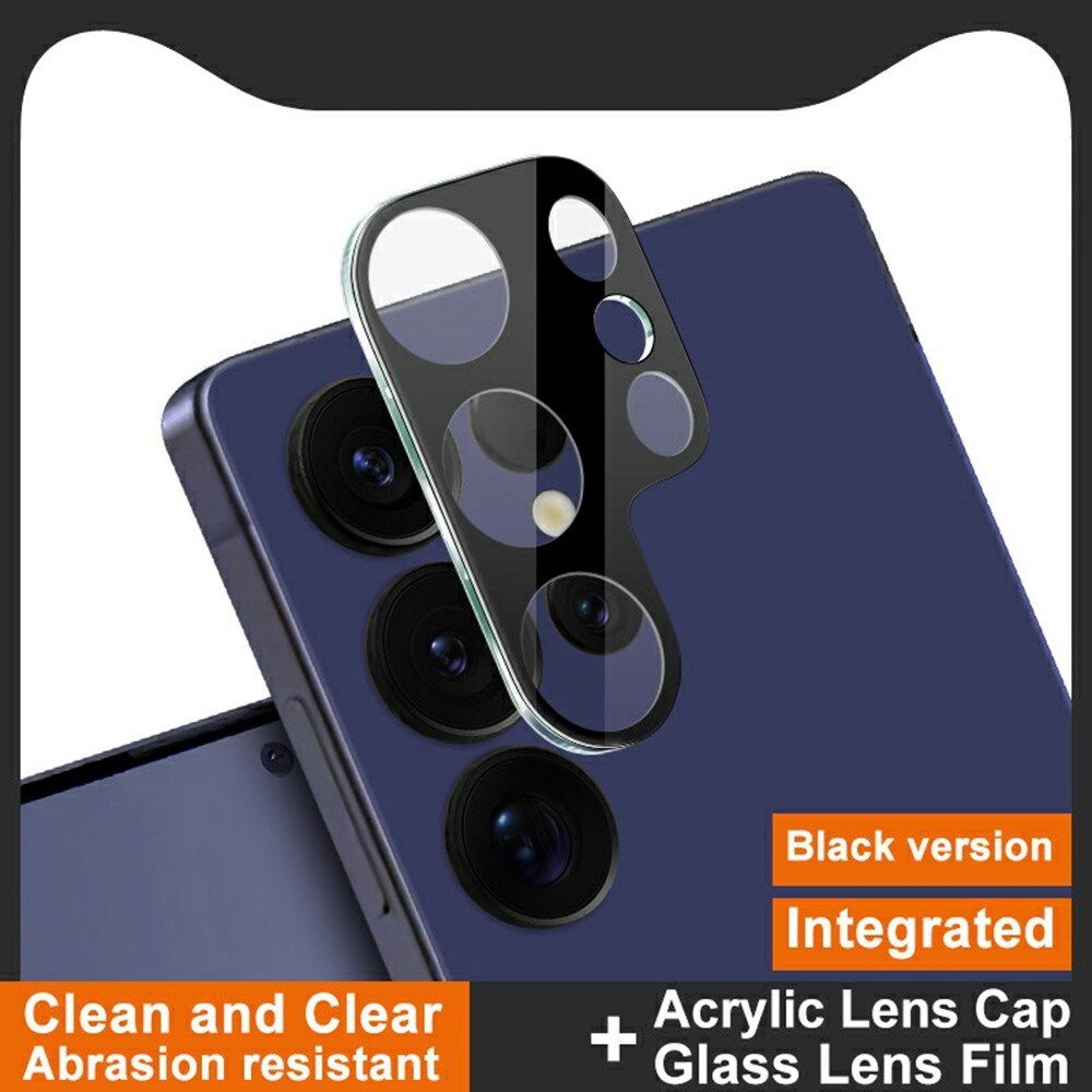 Samsung Galaxy S25 Ultra Kamerabeskyttelse i glas, Sort