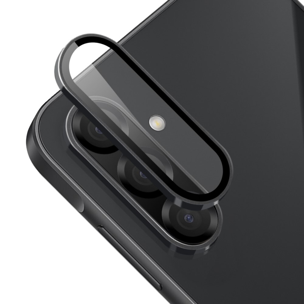Samsung Galaxy A36 Linsebeskytter i glas og aluminium, Sort