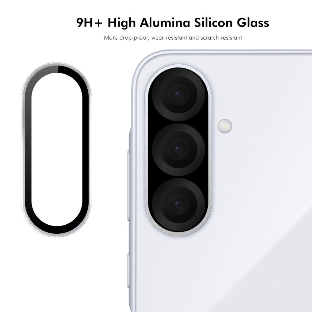 Samsung Galaxy A36 Linsebeskytter i glas og aluminium, Sort
