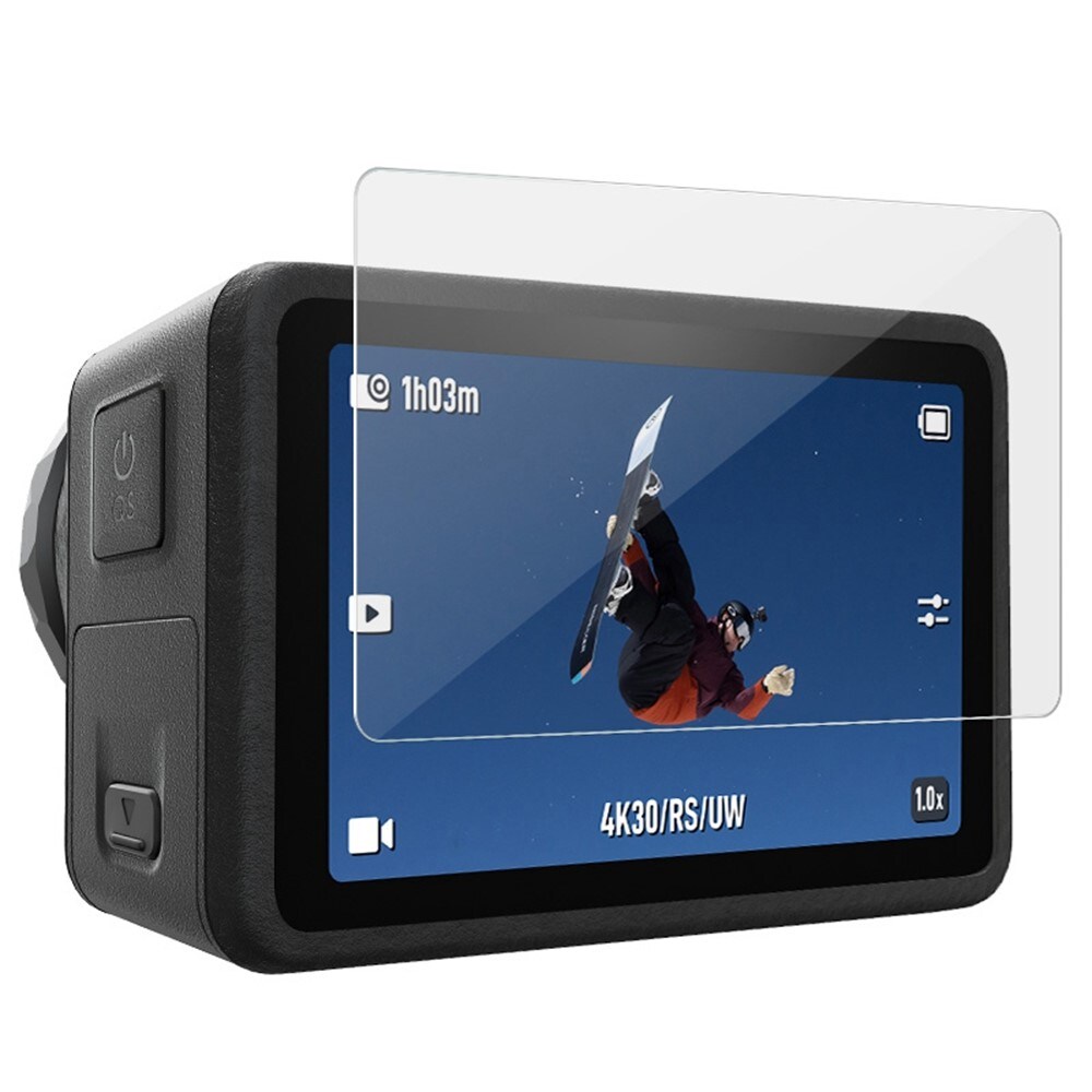 DJI Osmo Action 5 Pro heldækkende skærmbeskytter + linsebeskytter i hærdet glas