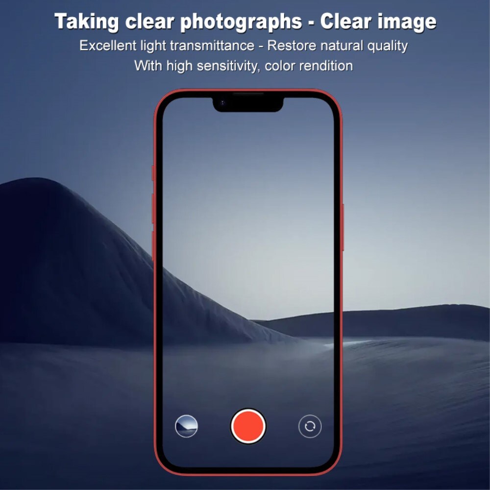 iPhone 16e Kamerabeskyttelse i glas, Gennemsigtig
