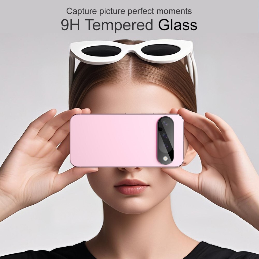 Google Pixel 10 Kamerabeskyttelse i glas, Sort
