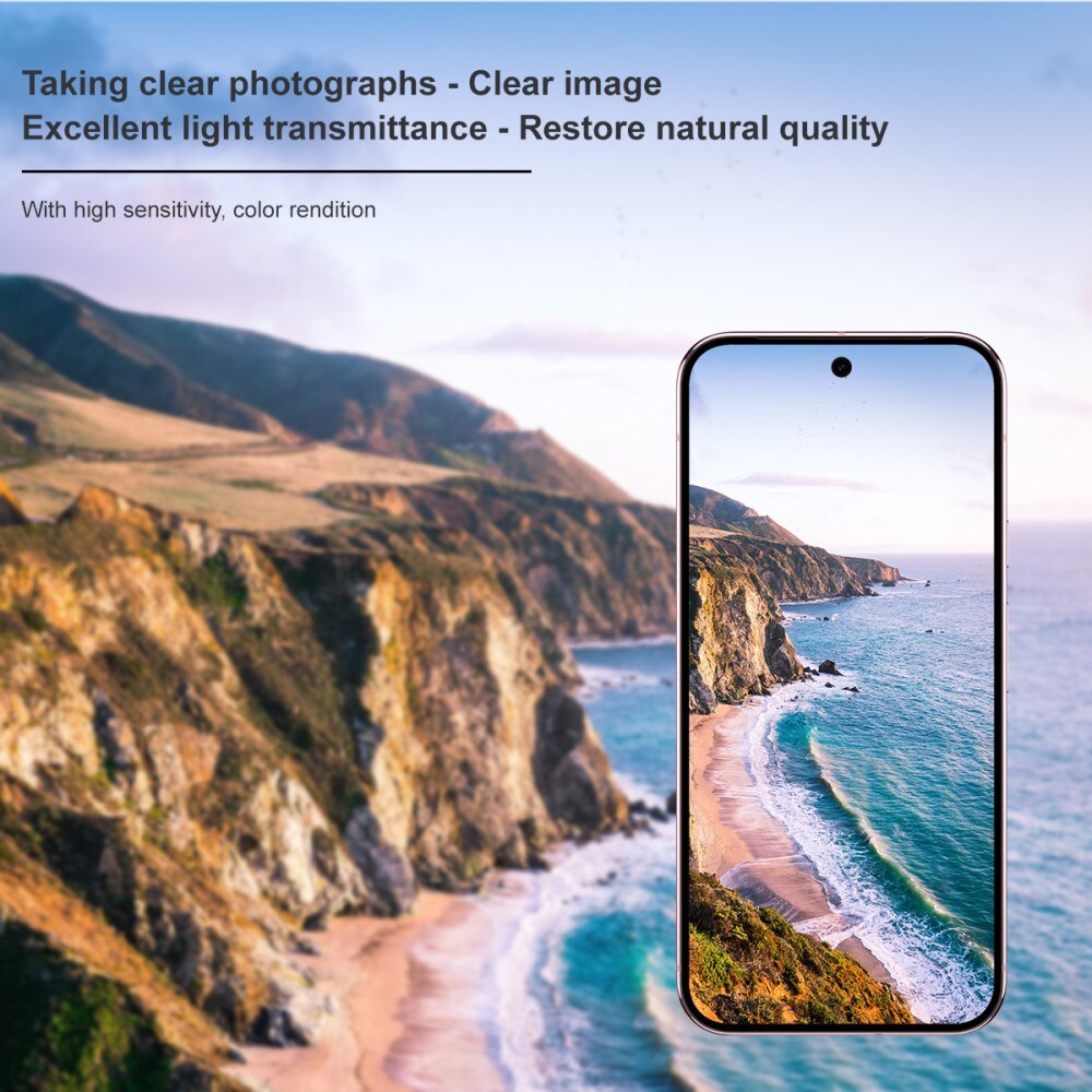 Google Pixel 10 Kamerabeskyttelse i glas, Sort