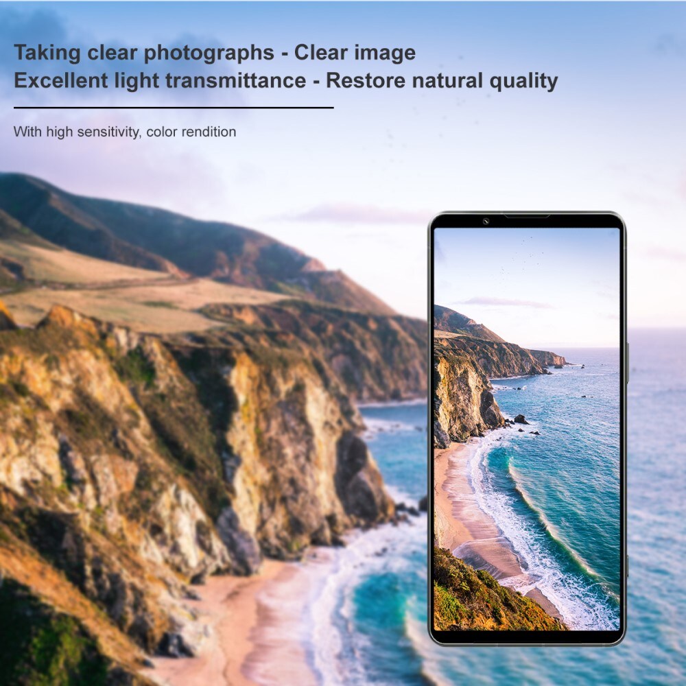 Sony Xperia 1 VII Kamerabeskyttelse i glas, Sort