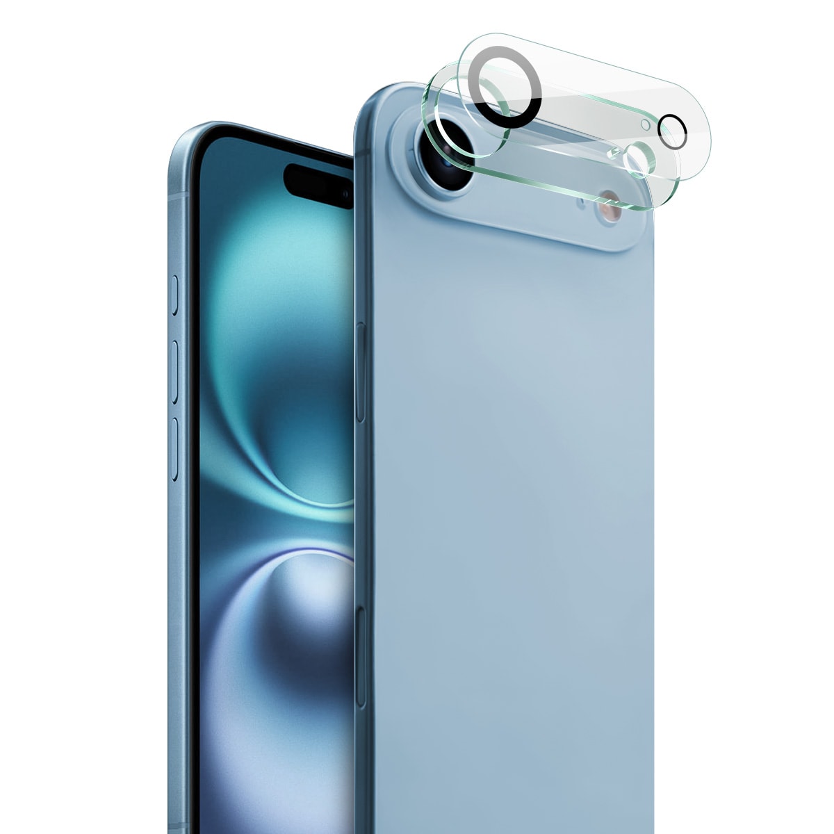iPhone 17 Air Kamerabeskyttelse i glas, Gennemsigtig