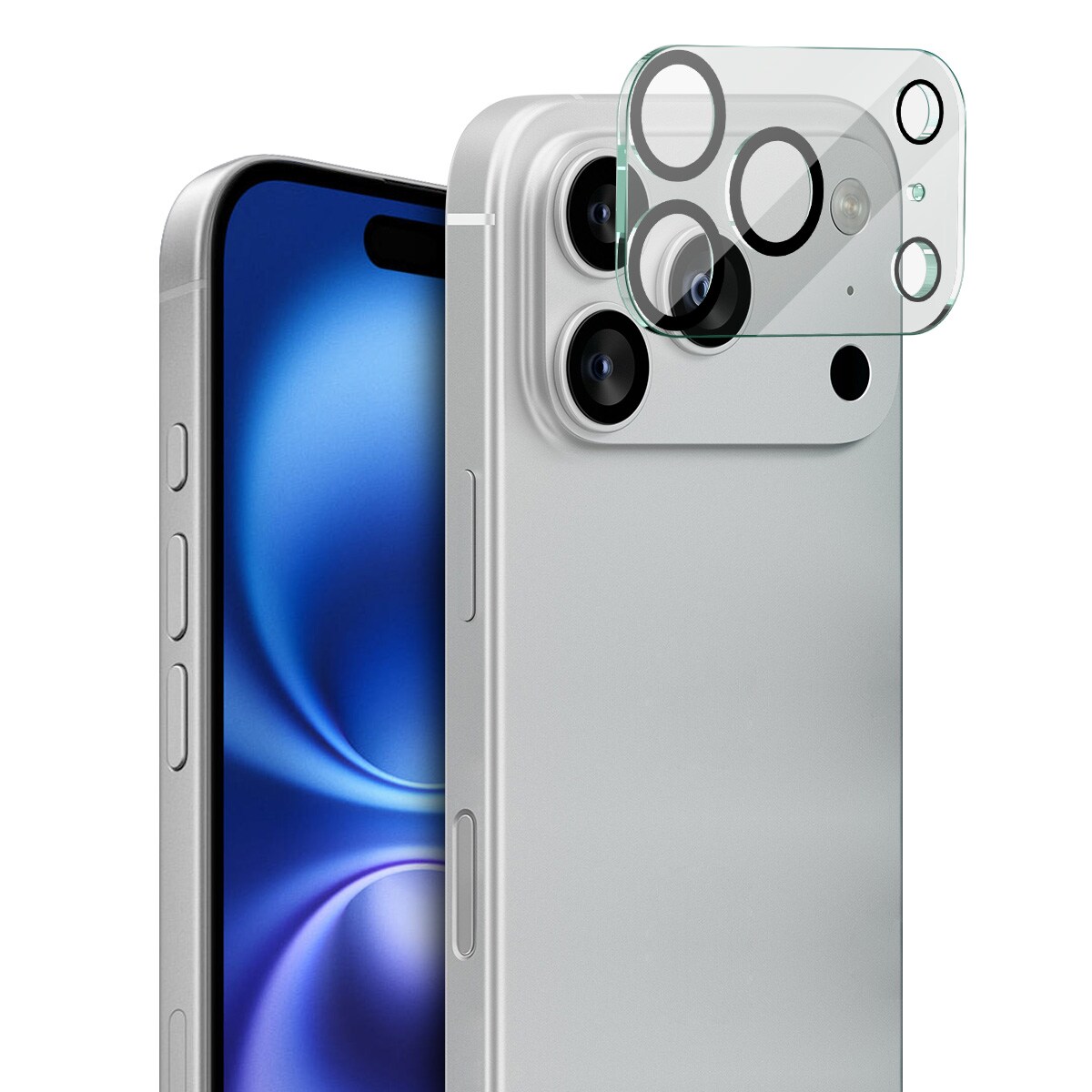 iPhone 17 Pro Kamerabeskyttelse i glas, Gennemsigtig