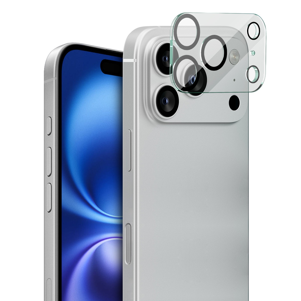 iPhone 17 Pro Kamerabeskyttelse i glas, Gennemsigtig