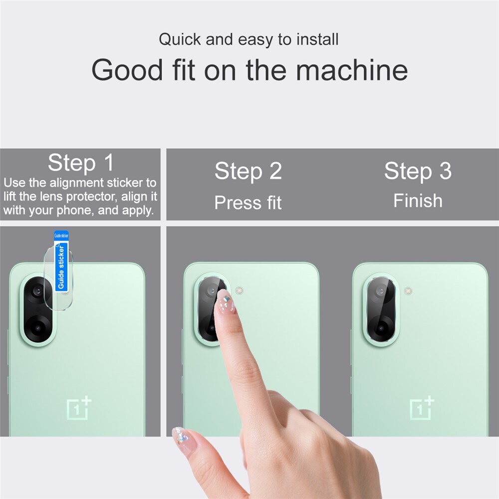  OnePlus Nord CE5 Kamerabeskyttelse i glas, Gennemsigtig